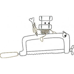 Stickserie - Ritter Schraube Doodle 7